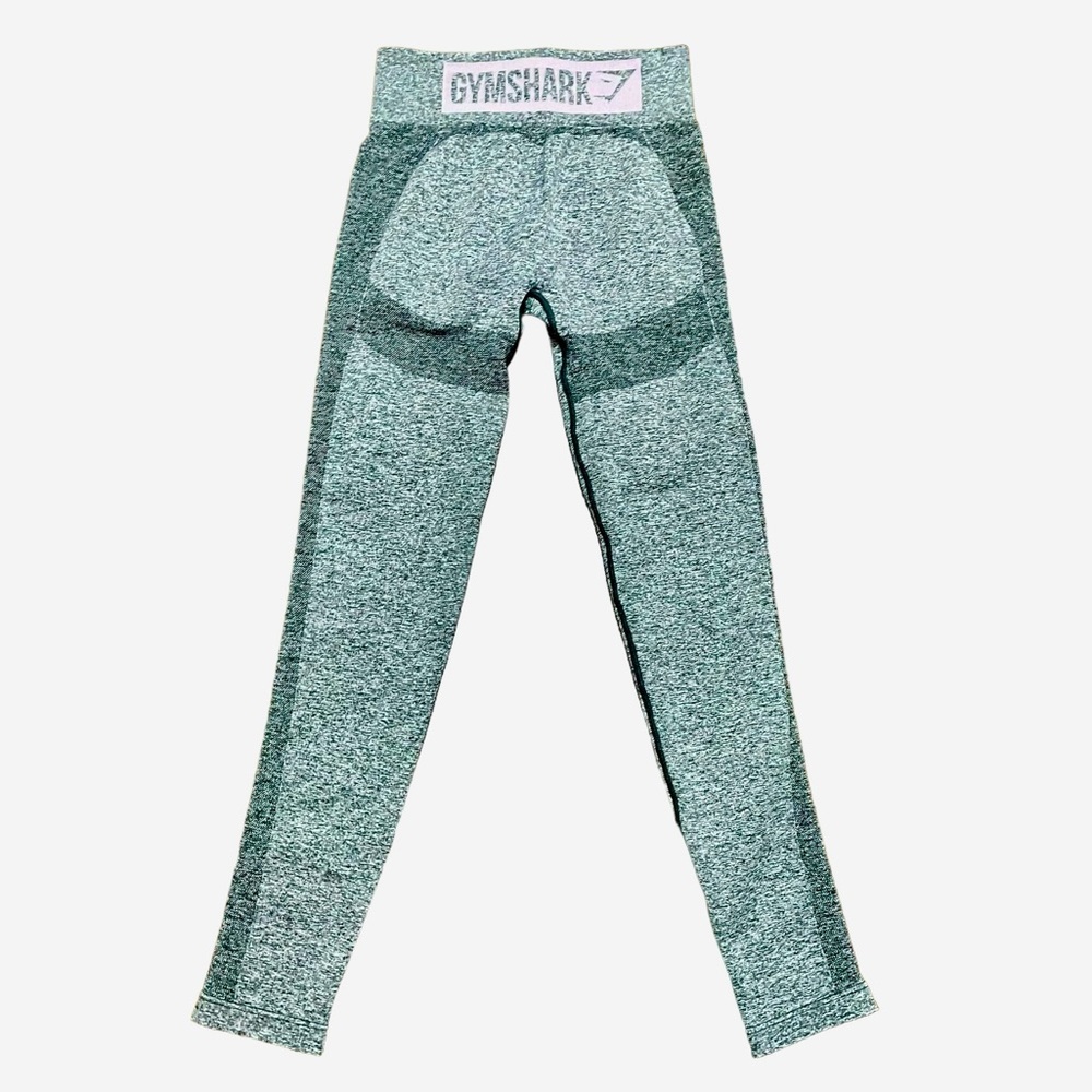 Gymshark Flex High Waisted Seamless Leggings Contour Heathered Gray Pink XXS